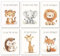 LAVEMA Dekoration für Babyzimmer, Affirmationsposter A4 (21 x 30 cm), ohne Rahmen | Poster Tiere Kinderzimmer Jungen Bild | Wandposter für Kinder, Deko, Safari, Dschungel