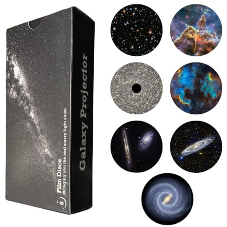 Set of Discs for Rocket Astronaut Galaxy Projector (4. generation) | 7 discs with HD-quality images