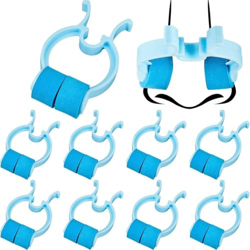 COYUN 10 pièces Pince Nez Natation, Pince-Nez de Natation Adulte Enfant, Silicone Plastique étanche Pince-Nez, Pince Nez Natation Enfant, Entraînement Sports pour Natation Adultes et Enfants Unisexe