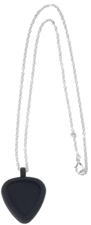 EXQIOUR Silikon-Plektren für Musikschmuck, Halskette, Aufbewahrungslösung, modische Kette, geeignet für Bassspieler, Geschenk