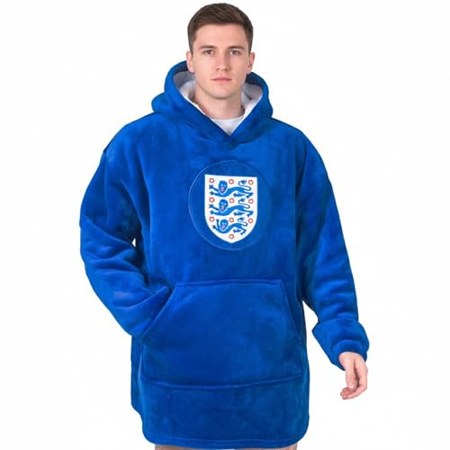 England Adults Oversized Hoodie Blanket Sherpa Fleece Official Football