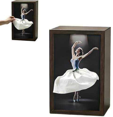 Cuxawamiyo taschentuchbox, Kreativer taschentuchspender im Ballett Design, Interaktive taschentücher Box für Wohnzimmer, Schlafzimmer, Schreibtisch