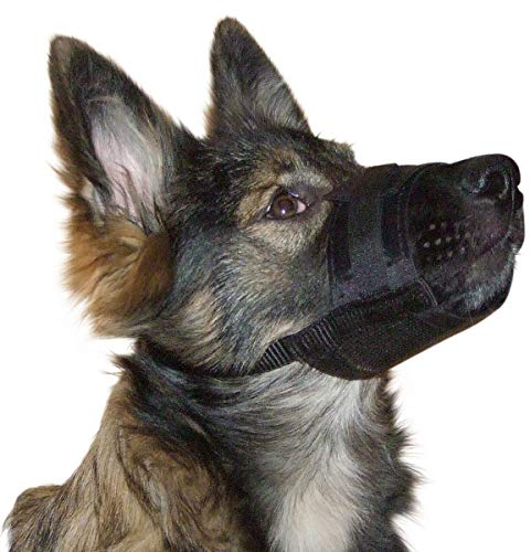 Kerbl Pet Nylon Maulkorb S, schwarz 14 - 20 cm / 6,5 cm
