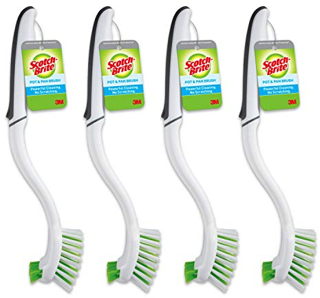 Scotch-Brite Dish, Stainless Steel,Sponge, Multicolor, 4 Brushes