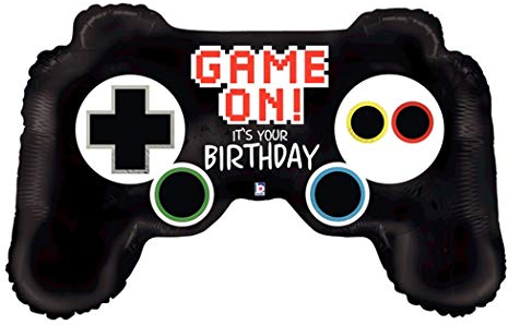 Betallic 36-Inch Birthday Game controller Foil Balloons