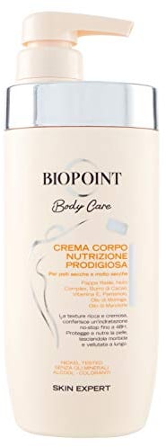 Biopoint - Crema Corpo Nutrizione Prodigiosa, Azione Nutriente e Protettiva per la Pelle Secca e Molto Secca, Ideale per Uomo e Donna, Dona Elasticità e Morbidezza, 500 ml
