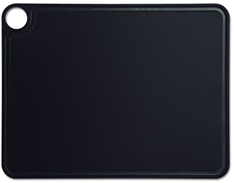 Arcos Tablas - Tabla de Cocina Antibacteriana para Cortar - Resistente al Lavavajillas, No Daña Cuchillos, Fibra de Celulosa y Resina, 42.7x32.7 cm, Negro, Ecológica y Duradera