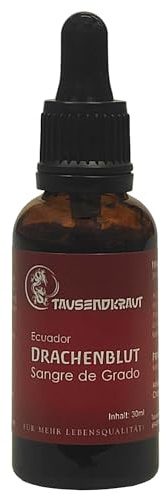 Premium Drachenblut 30 ml - Sangre de Grado - Sangre de Drago - Aus nachhaltiger Wildsammlung in Ecuador - Tausendkraut