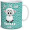 TRIOSK Tasse Schaf mit Spruch lustig Ich SEH Schaf aus Schafmotiv Geschenk für Arbeit Büro Frauen Freundin Kollegin Schaffans Türkis