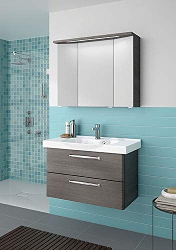 Pelipal Trentino 920 Badmöbel-Set (92 cm) / Keramikwaschtisch/Unterschrank/Spiegelschrank
