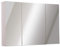 kleankin Armadietto Pensile da Bagno a Parete con Specchio a 3 Ante e Ripiani Regolabili in Legno 90x60x13.5cm