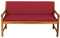 Gutekissen® Bankauflage Terrassen-Rasenbank oder Schaukel Gartenmöbel FK5 (170x50x50, Rot)