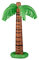 Relaxdays Bouée Gonflable Palmier, Lot de 2, Palmier Gonflable XXL Piscine et Plage, Palmier Tropical géant à gonfler, Vert-Brun