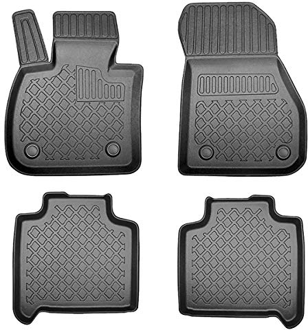 Mossa Tapis de Sol en TPE adapté pour BMW 2 F46 Gran Tourer (03.2015-2021) - Tapis de Voiture - Noir - G