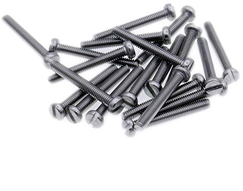 M6 (6mm x 20mm) Slot Cheese Machine Screw (Bolt) - Stainless Steel (A2) (Pack of 20)