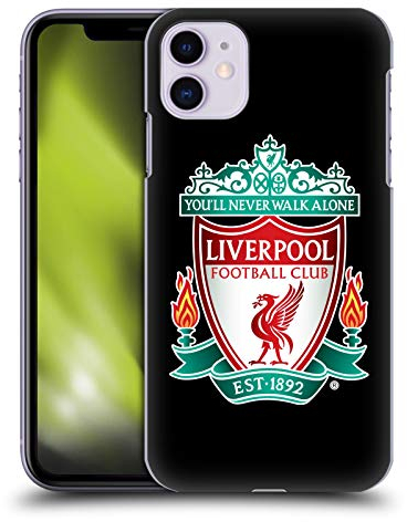 Head Case Designs Officially Licensed Liverpool Football Club Black 1 Crest 1 Hard Back Case Compatible With Apple iPhone 11