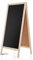 AZZAP Kundenstopper WETTERFEST PN 47x93cm Holz Tafel Aufsteller Werbetafel Standtafel Schreibtafel Holztafel Werbung Natur