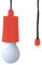 Velamp Retrò – Lampadina LED portatile a batteria – Con cordoncino – Luminosa e di grande autonomia - Facile da usare, sicura e resistente - Ideale per interni ed esterni – Colore rosso