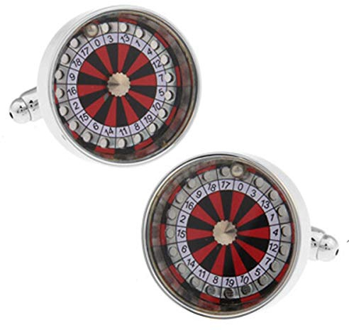 Männer Manschettenknöpfe, Roulette Würfel-Poker-Manschettenknöpfe 1
