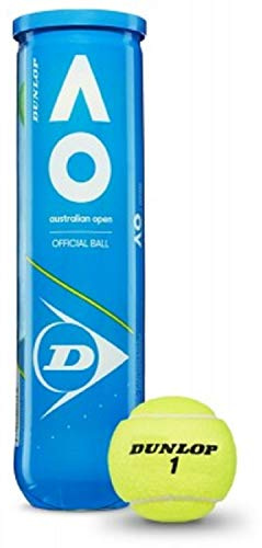 New 2020 DUNLOP AUSTRALIAN OPEN TENNIS BALLS - Tournament Ball - Tubes of 4 (1 Tube)