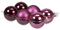 Weihnachtskugeln 8cm 6 Stück (Heather)