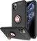 For Apple iPhone 12 Mini Case, Anti-Scratch Shockproof Slim Gel Rubber [Protective] Phone Case Cover, Magnetic Ring [Kickstand] With [360 Rotation] Case For Apple iPhone 12 Mini (5.4) - Rose Gold