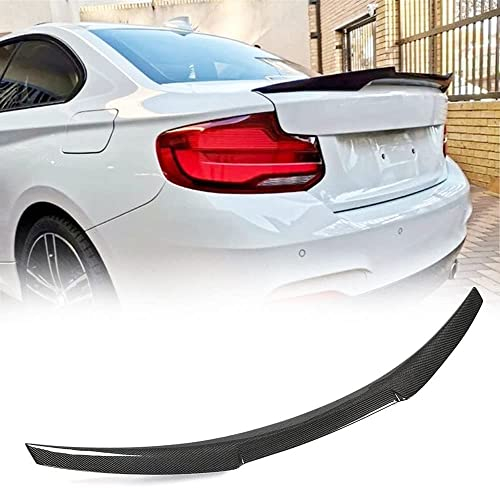 TGFOF Aileron Arrière Fibre de Carbone pour BMW 2er F22 F87 M2 220i 228i 230i M235i M240i Coupé 14-19 Becquet De Coffre Couvercle