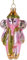 BRUBAKER Rosa Elefant mit Mütze und Schal - Handbemalte Weihnachtskugel aus Glas - Mundgeblasener Christbaumschmuck Figuren lustig Deko Anhänger Baumkugel - 13 cm