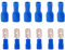 Ruidee 100PCS 16-14 AWG Insulated Male/Female Wire Connectors Spade Terminal Electrical Wire Crimp Connectors (Blue/UPSL)