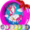 Honey's Heaven Kinderwecker ohne Ticken - für Jungen und Mädchen - Lernwecker Lernuhr Weckuhr Kinderuhr Quarzwecker Snooze Analog Quartz Wecker (Einhorn Violett, Kinderwecker)