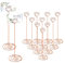 12 Pcs Rose Gold Place Card Holders, Heart Shaped Table Number Holder, Wedding Card Stands for Tables Wedding Party Reception Restaurant, 22cm