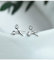 DZLA Ohrstecker Silber 925,Damen Ohrringe,Klassisch Mode Funkelnde Schere Zirkon 925 Sterling Ohrringe Eleganter Schmuck Geschenke Für Ihre Damen Mädchen