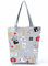 INN Bolso de enfermera de lona de algodón, bolsa de la compra, bolsa de tela, bolsa de algodón con estampado de dibujos para enfermería, trabajo diario, 42x34cm (grisnurse)