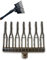 TANIASHOP Pettine di Ricambio scuotitore Olive raccogli Olive abbacchiatore scutiolive manina di Ricambio rastrello per abbacchiatore Elettrico a Batteria