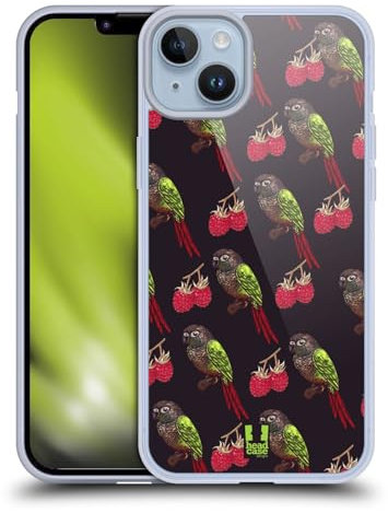 Head Case Designs Cacatúa Pájaros y Frutas Caso de Gel Suave Compatible con Apple iPhone 14 Plus