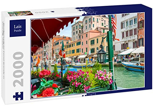 Lais Puzzle Straßencafé im Canal Grande in Venedig, Italien 2000 Teile