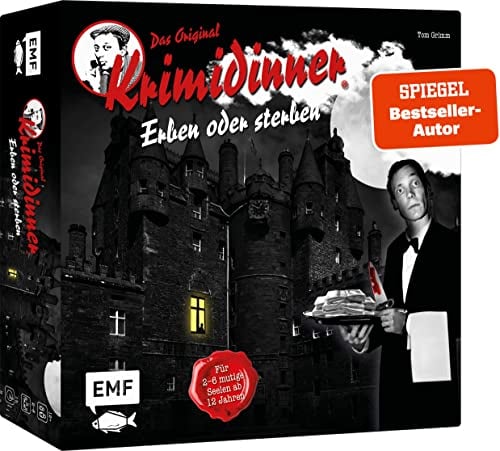 Edition Michael Fischer GmbH Erben oder Sterben – Das offizielle Spiel zum Original Krimidinner®: EIN rabenschwarzes Brettspiel für 2–6 mutige Seelen ab 12 Jahren