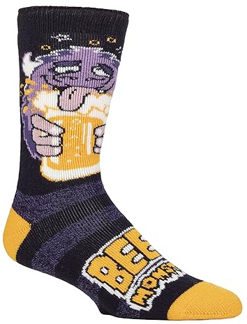 HEAT HOLDERS SOCKSHOP Herren Socken - 1.6 TOG 'Lite' Warm Thermal 'Fun Feet' Neuheit Gemustert Socken Tolle Geschenkidee 1 Paarpackung Größe 39-45