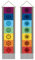 AHANDMAKER Packung Mit 2 Yoga-Wandteppichen, Farbiger Yoga-Wandteppich, Bunter Yoga-Chakra-Quasten-Wandteppich, Wandbehang Für Raumkunst, Heimdekoration, 13 x 51 Zoll