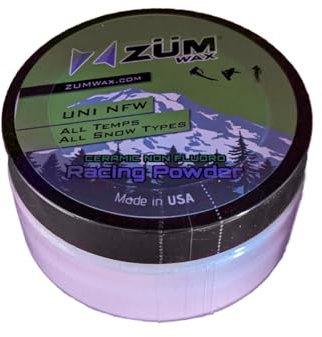 Zumwax Ski-/Snowboard/Nordic Ceramic Powder Wax zum Aufbügeln, 80 g, PFAS-frei, umweltfreundliche Keramik & Siliziumdioxid, extreme Geschwindigkeit, kein Fluoro, Ultra-Performance-Speed-Wachs, alle