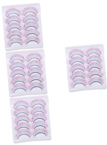 MAGICLULU Lot De 4 Faux Cils 3d Pour Femmes Extensions De Cils Duveteux Maquillage Fête 5 Paires X 4