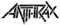 Logo-Aufkleber der Trash Metal Band Anthrax Sticker Musik ca.19x7 cm