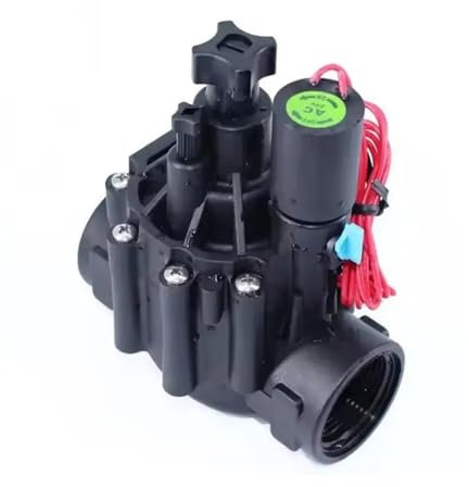 EAHWCXSD Elettrovalvola for irrigazione da 1-1/2'' 220V 12V 24V DC Elettrovalvola di bloccaggio con Regolazione del Flusso for irrigazione agricola(DC 12V)