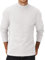 COOFANDY Herren Rollkragenpullover Longsleeve Langarmshirt Halb Rollkragenshirt Turtleneck Pullover Winter Unterziehrolli Pulli Männer Sweatshirt Weiß-Rollkragen S