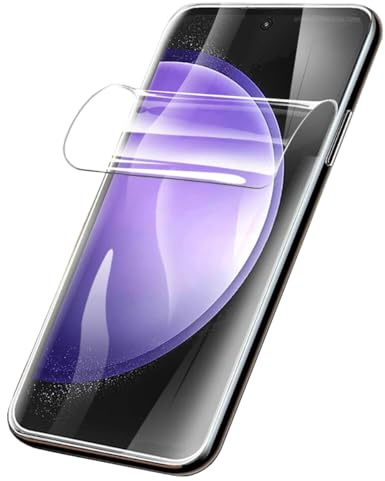 Negugew 2 Piezas Protectores de Pantalla para Samsung Galaxy S23 FE, Película de Hidrogel Ultrafina de TPU Suave para Galaxy S23 FE Sensible al tacto