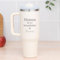 Wanapix | Mug Thermique XL Double Couche Personnalisé | Capacité 1,2l | Couleur Blanc | Conserve le Froid et le Chaud pendant des Heures | Personnalisation par Gravure | Maman tu es formidable