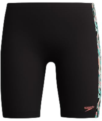 Speedo Boys Digital Panel Jammer Swim Trunks Swimmers Red