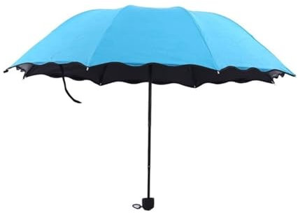 LUTFI Folding Umbrellas Umbrella Umbrellas New Lady Princess Magic Flowers Dome Parasol Sun/Rain Folding Umbrella prain women transparent umbrella Portable
