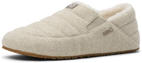 Xero Shoes Men's Pagosa Cozy Barefoot House Slippers, Marled Cream, 13 UK
