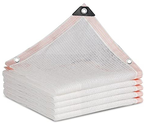 Tessuto ombreggiante 55% per pergola, patio e giardino, 3 x 9 m, ideale per piante, cortile, portico, verdure, protezione UV, bianco